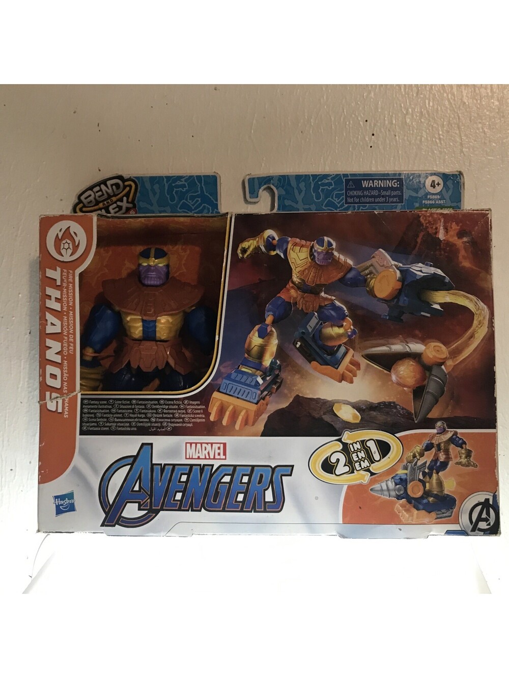 Marvel Avengers Thanos Bend and Flex Missions Thanos Figure - Fire Mission
